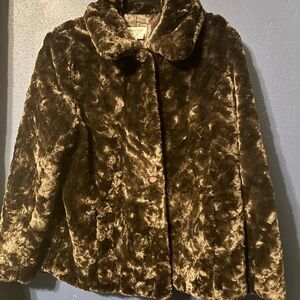 Coldwater Creek Dark Brown Teddy Jacket